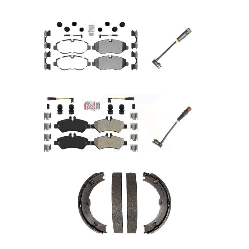 AmeriBRAKES KNW-100438 Disc Brake Pad for 2007-2018 Mercedes-Benz Sprinter 2500, Dodge Sprinter 2500, Freightliner Sprinter 2500 - Front and Rear