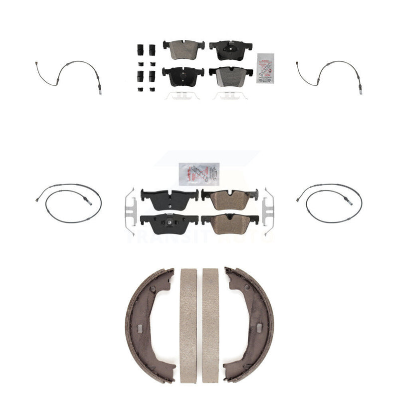 AmeriBRAKES KNW-100512 Disc Brake Pad for 2012-2018 BMW 328d, BMW 320i xDrive, BMW 320i - Front and Rear