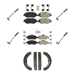 AmeriBRAKES KNW-100516 Disc Brake Pad for 2007-2018 Mercedes-Benz Sprinter 2500, Dodge Sprinter 2500, Freightliner Sprinter 2500 - Front and Rear