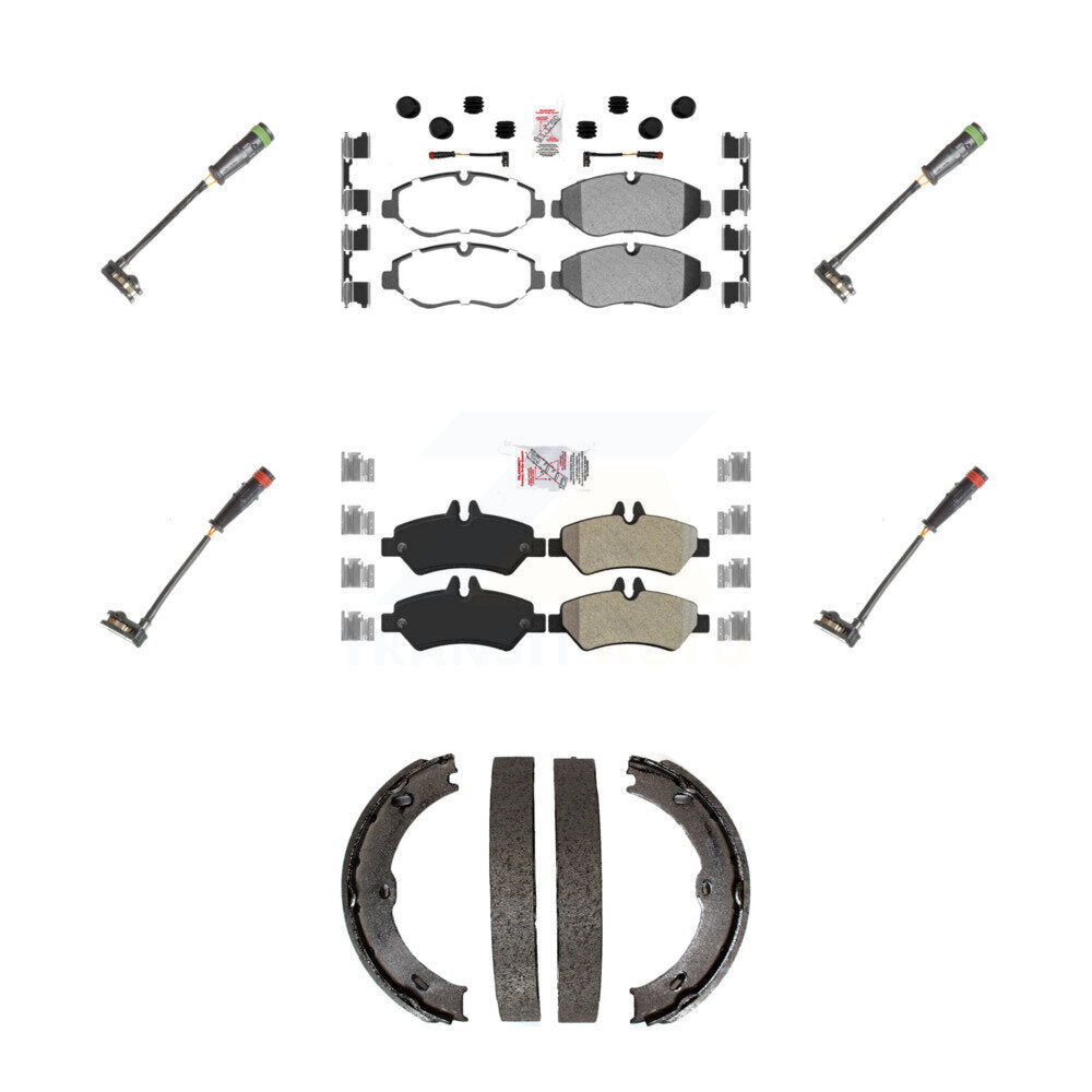 AmeriBRAKES KNW-100517 Disc Brake Pad for 2007-2018 Mercedes-Benz Sprinter 2500, Dodge Sprinter 2500, Freightliner Sprinter 2500 - Front and Rear