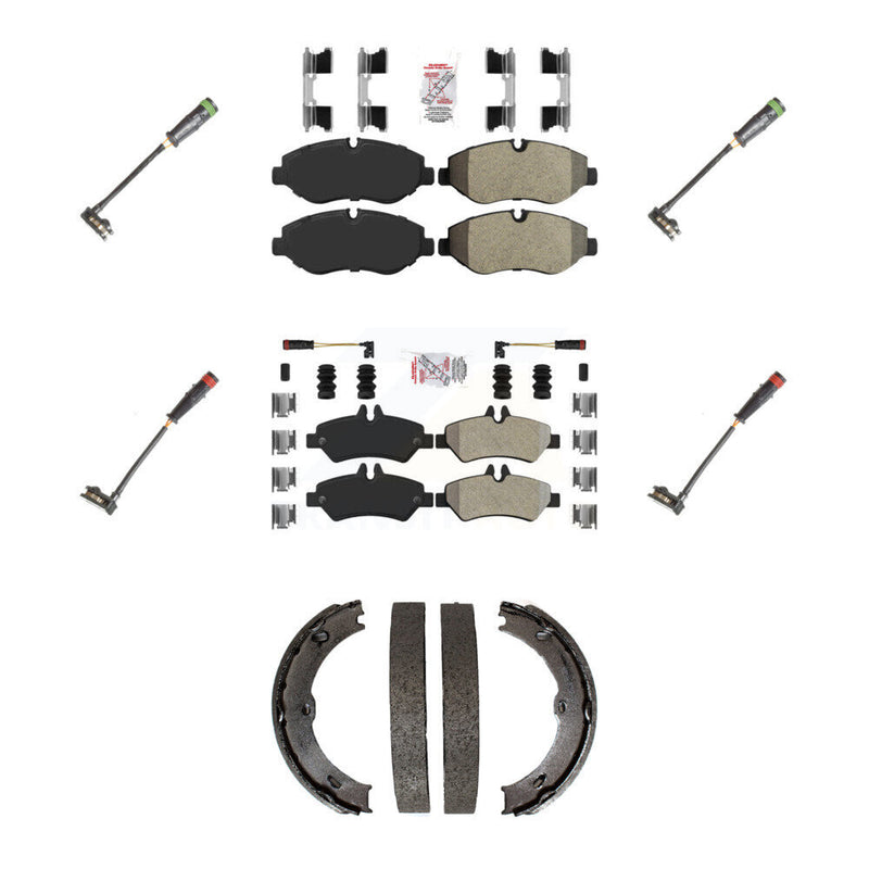 AmeriBRAKES KNW-100518 Disc Brake Pad for 2007-2018 Mercedes-Benz Sprinter 2500, Dodge Sprinter 2500, Freightliner Sprinter 2500 - Front and Rear