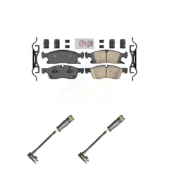 AmeriBRAKES KNW-100830 Disc Brake Pad for 2013-2019 Mercedes-Benz GLE400, Mercedes-Benz GLS450 and More - Front