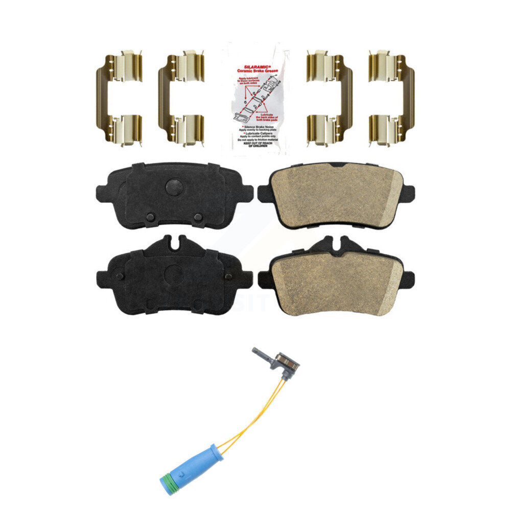 AmeriBRAKES KNW-100967 Disc Brake Pad for 2014-2019 Mercedes-Benz CLA45 AMG - Rear