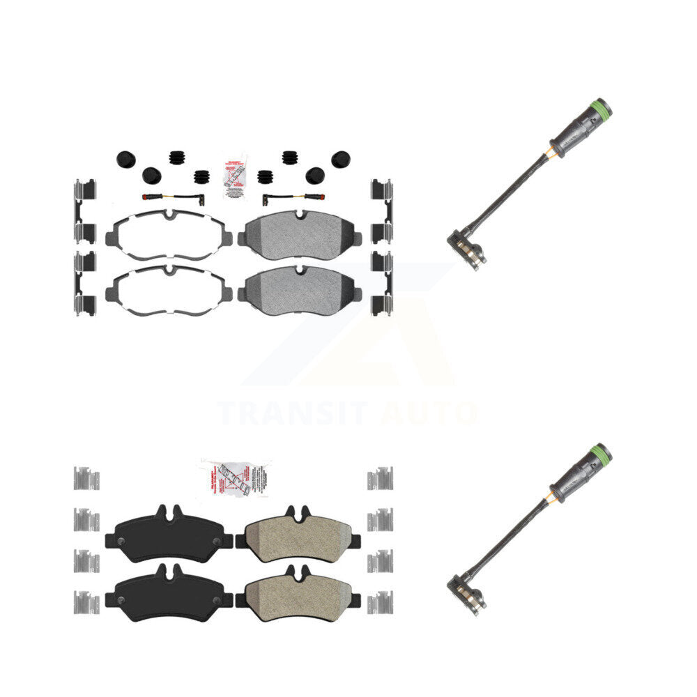 AmeriBRAKES KNW-101122 Disc Brake Pad for 2010-2018 Freightliner Sprinter 2500 - Front and Rear