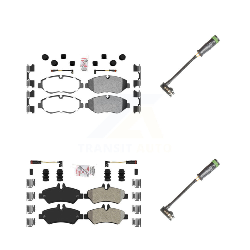 AmeriBRAKES KNW-101123 Disc Brake Pad for 2010-2018 Freightliner Sprinter 2500 - Front and Rear