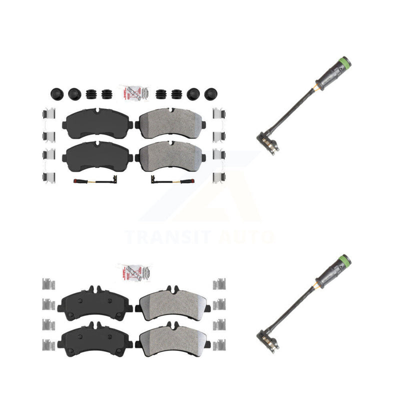 AmeriBRAKES KNW-101124 Disc Brake Pad for 2011-2014 Freightliner Sprinter 3500 - Front and Rear