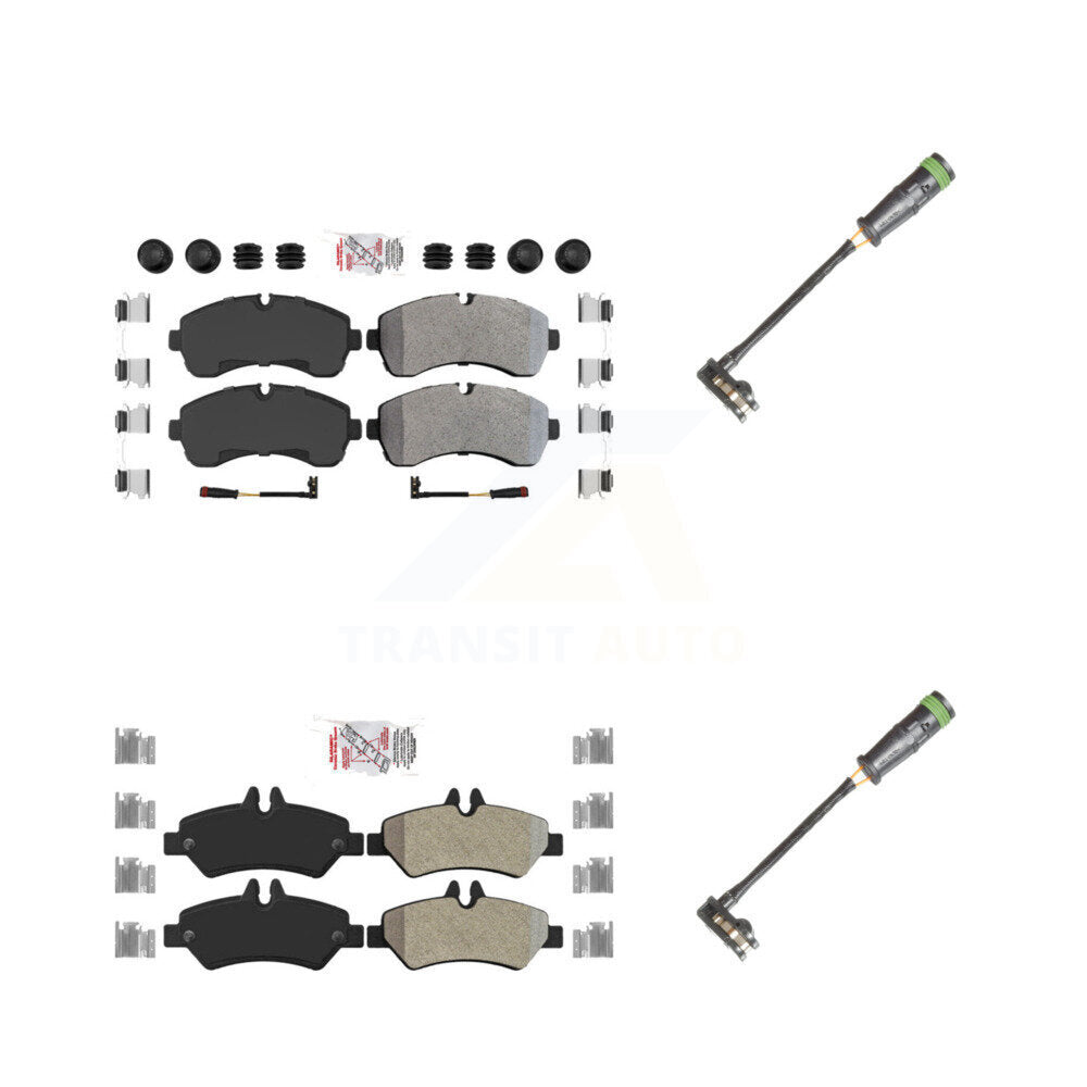 AmeriBRAKES KNW-101125 Disc Brake Pad for 2011-2014 Freightliner Sprinter 3500 - Front and Rear