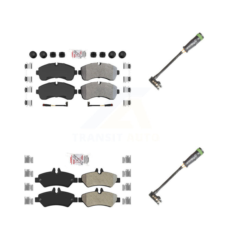 AmeriBRAKES KNW-101125 Disc Brake Pad for 2011-2014 Freightliner Sprinter 3500 - Front and Rear