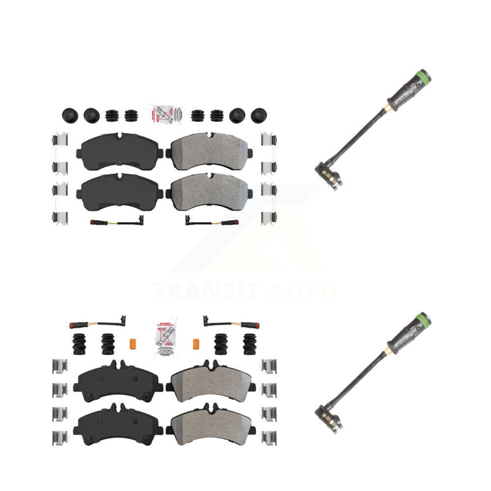 AmeriBRAKES KNW-101126 Disc Brake Pad for 2011-2014 Freightliner Sprinter 3500 - Front and Rear