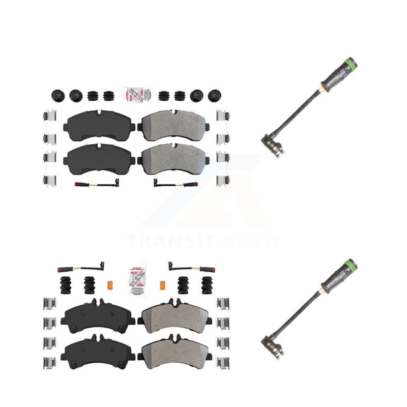 AmeriBRAKES KNW-101126 Disc Brake Pad for 2011-2014 Freightliner Sprinter 3500 - Front and Rear