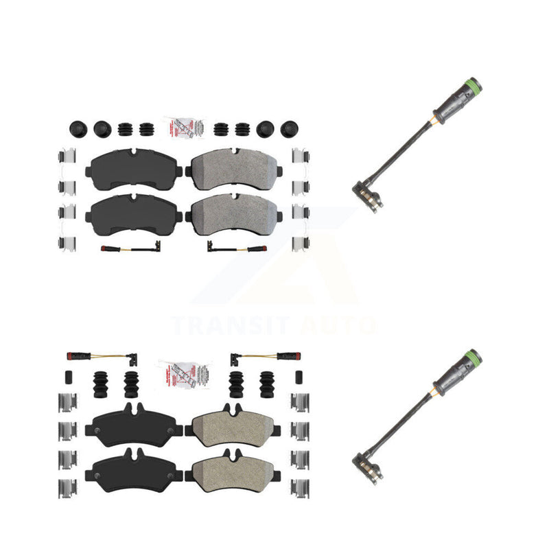 AmeriBRAKES KNW-101127 Disc Brake Pad for 2011-2014 Freightliner Sprinter 3500 - Front and Rear