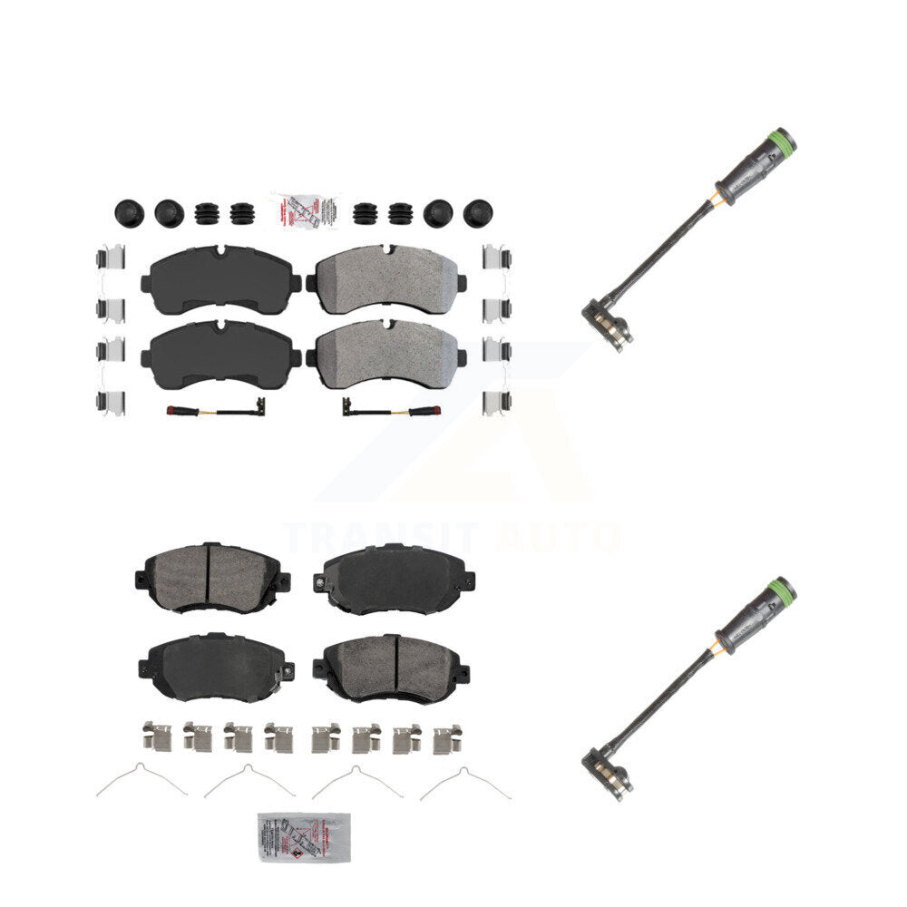 AmeriBRAKES KNW-101128 Disc Brake Pad for 2019-2021 Freightliner Sprinter 3500, Freightliner Sprinter 1500, Freightliner Sprinter 2500 - Front and Rear