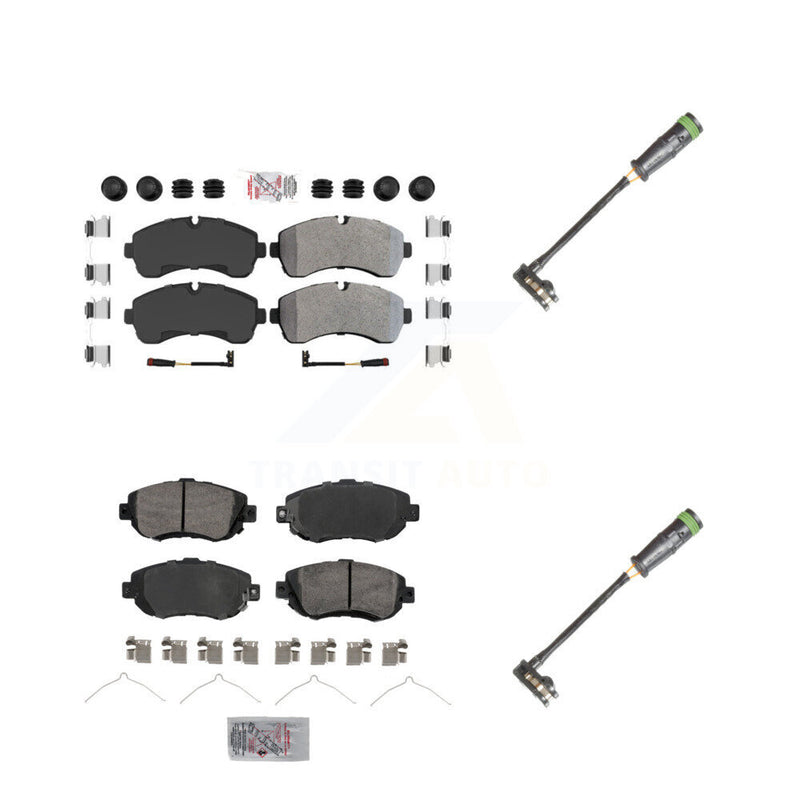 AmeriBRAKES KNW-101128 Disc Brake Pad for 2019-2021 Freightliner Sprinter 3500, Freightliner Sprinter 1500, Freightliner Sprinter 2500 - Front and Rear