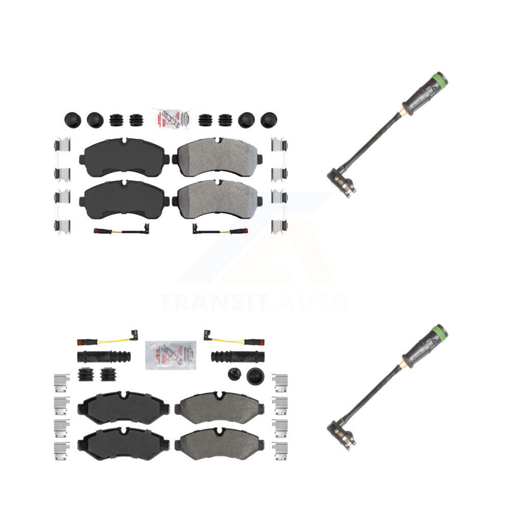 AmeriBRAKES KNW-101129 Disc Brake Pad for 2019-2021 Freightliner Sprinter 3500, Freightliner Sprinter 1500, Freightliner Sprinter 2500 - Front and Rear