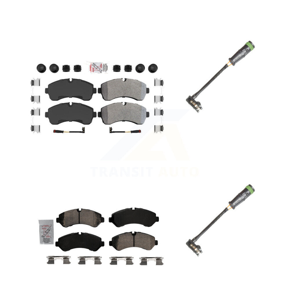 AmeriBRAKES KNW-101130 Disc Brake Pad for 2020-2021 Freightliner Sprinter 3500 - Front and Rear