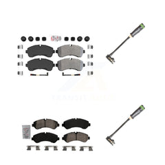 AmeriBRAKES KNW-101130 Disc Brake Pad for 2020-2021 Freightliner Sprinter 3500 - Front and Rear