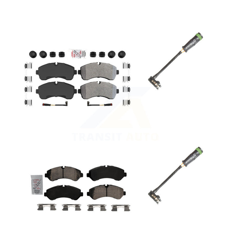 AmeriBRAKES KNW-101130 Disc Brake Pad for 2020-2021 Freightliner Sprinter 3500 - Front and Rear