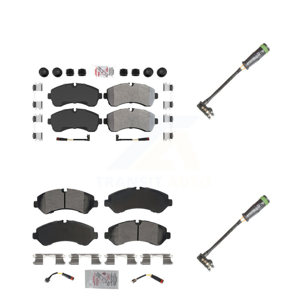 AmeriBRAKES KNW-101131 Disc Brake Pad for 2020-2021 Freightliner Sprinter 3500 - Front and Rear