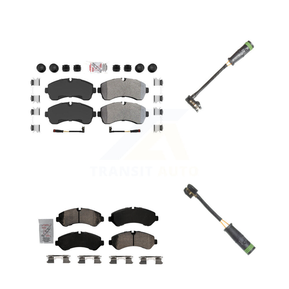 AmeriBRAKES KNW-101132 Disc Brake Pad for 2020 Freightliner Sprinter 4500 - Front and Rear