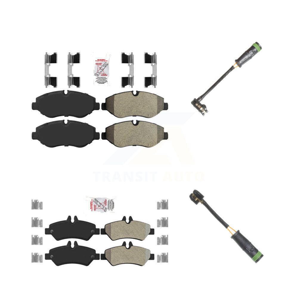 AmeriBRAKES KNW-101134 Disc Brake Pad for 2007-2009 Freightliner Sprinter 2500 - Front and Rear