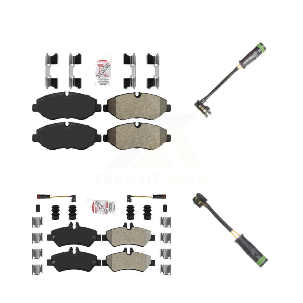 AmeriBRAKES KNW-101135 Disc Brake Pad for 2007-2009 Freightliner Sprinter 2500 - Front and Rear