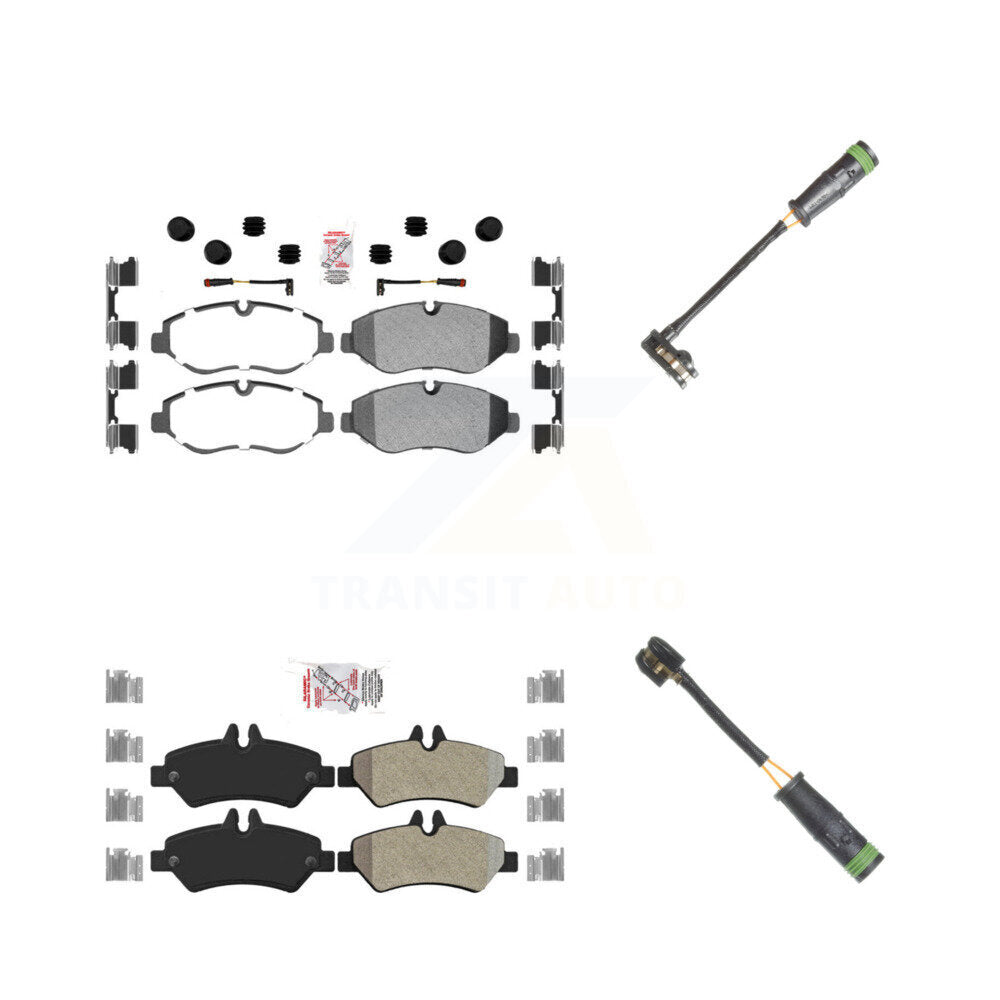 AmeriBRAKES KNW-101136 Disc Brake Pad for 2007-2009 Freightliner Sprinter 2500 - Front and Rear