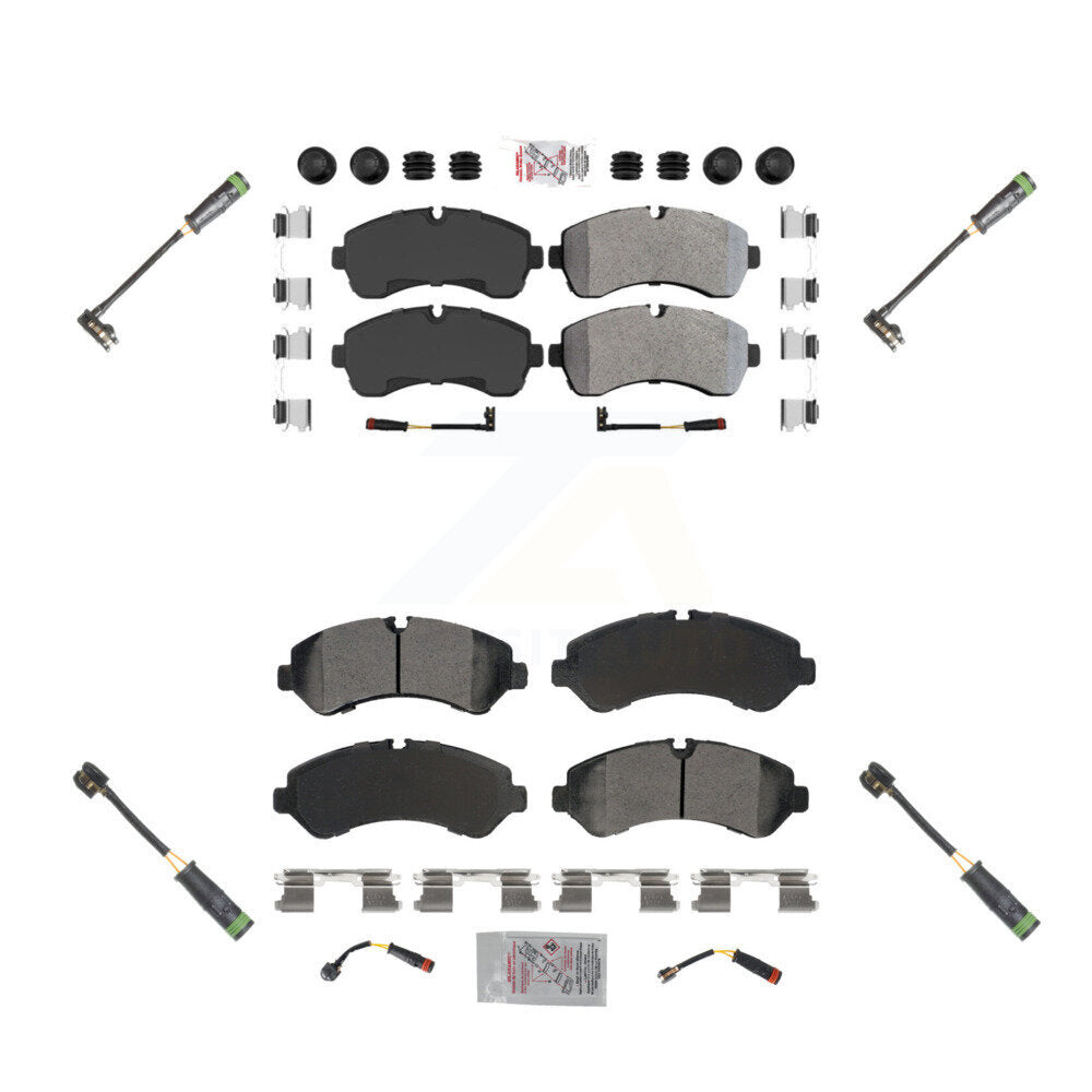 AmeriBRAKES KNW-101149 Disc Brake Pad for 2020 Freightliner Sprinter 4500 - Front and Rear