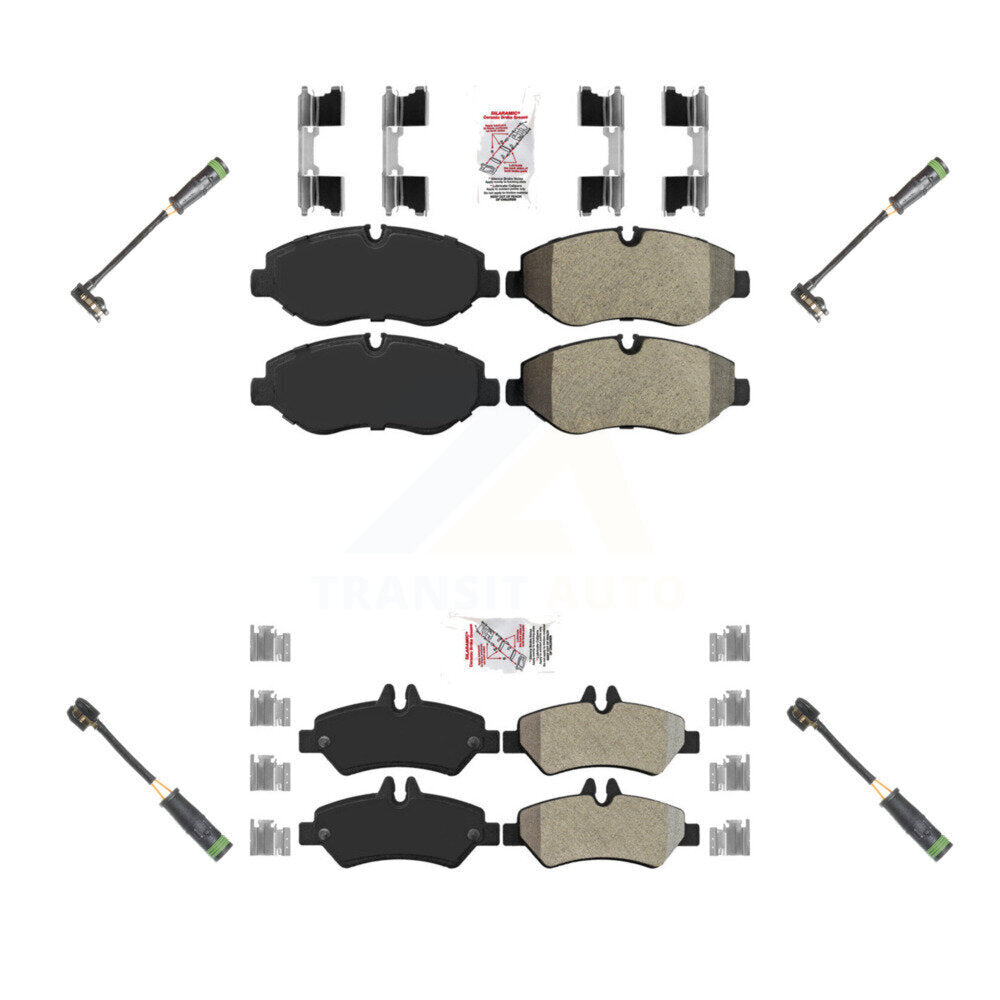 AmeriBRAKES KNW-101150 Disc Brake Pad for 2007-2009 Freightliner Sprinter 2500 - Front and Rear
