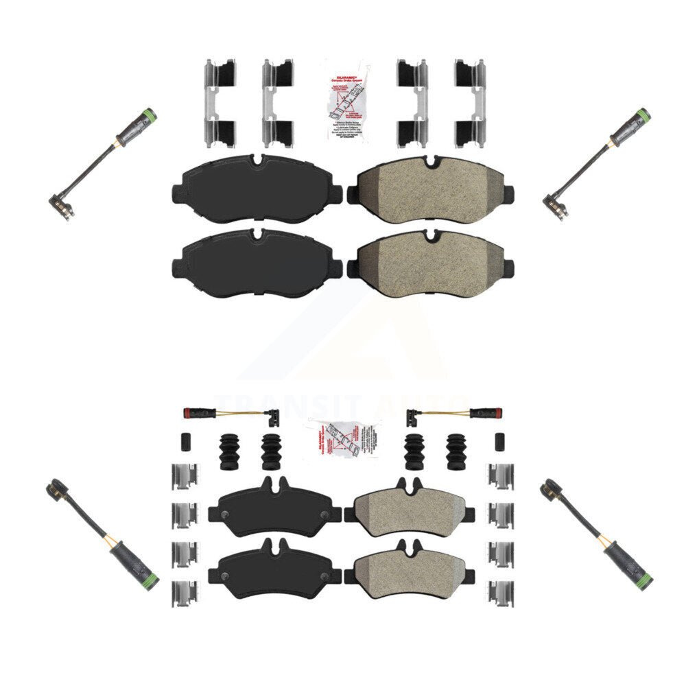 AmeriBRAKES KNW-101151 Disc Brake Pad for 2007-2009 Freightliner Sprinter 2500 - Front and Rear