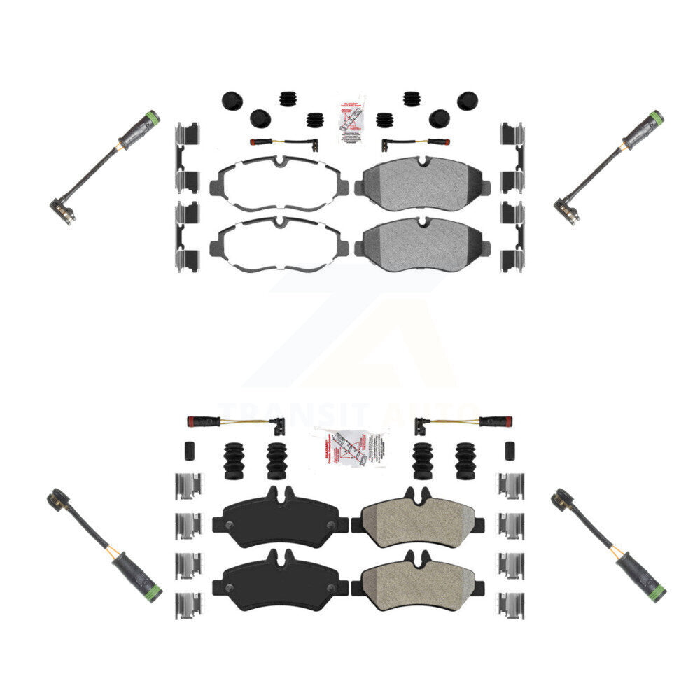 AmeriBRAKES KNW-101153 Disc Brake Pad for 2007-2009 Freightliner Sprinter 2500 - Front and Rear