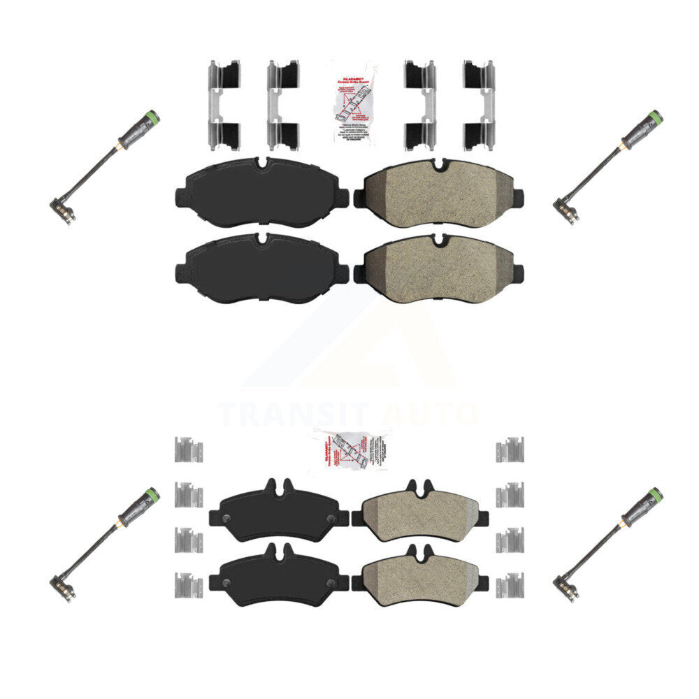 AmeriBRAKES KNW-101156 Disc Brake Pad for 2010-2018 Freightliner Sprinter 2500 - Front and Rear