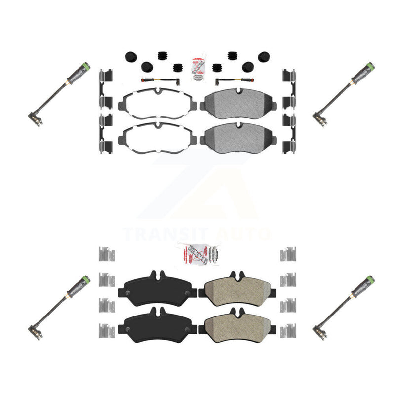 AmeriBRAKES KNW-101158 Disc Brake Pad for 2010-2018 Freightliner Sprinter 2500 - Front and Rear