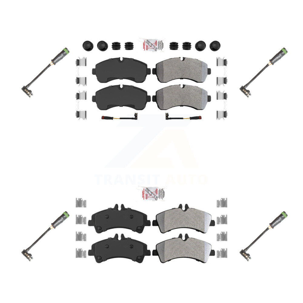 AmeriBRAKES KNW-101160 Disc Brake Pad for 2011-2014 Freightliner Sprinter 3500 - Front and Rear