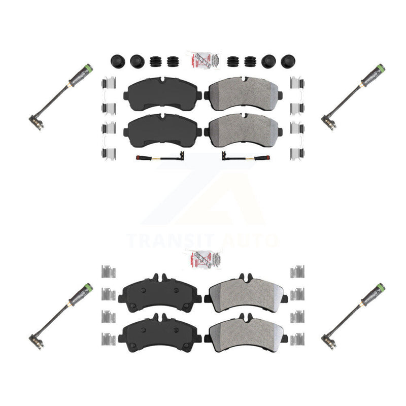 AmeriBRAKES KNW-101160 Disc Brake Pad for 2011-2014 Freightliner Sprinter 3500 - Front and Rear