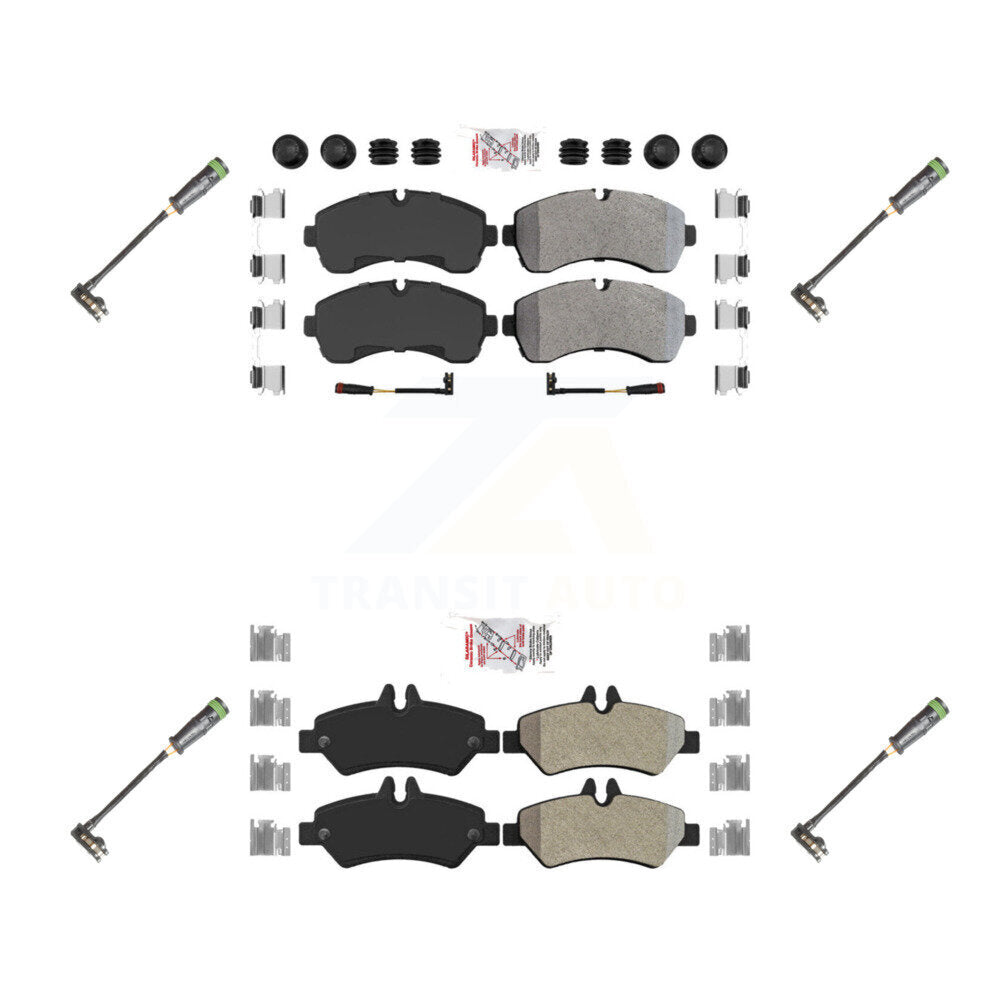AmeriBRAKES KNW-101161 Disc Brake Pad for 2011-2014 Freightliner Sprinter 3500 - Front and Rear