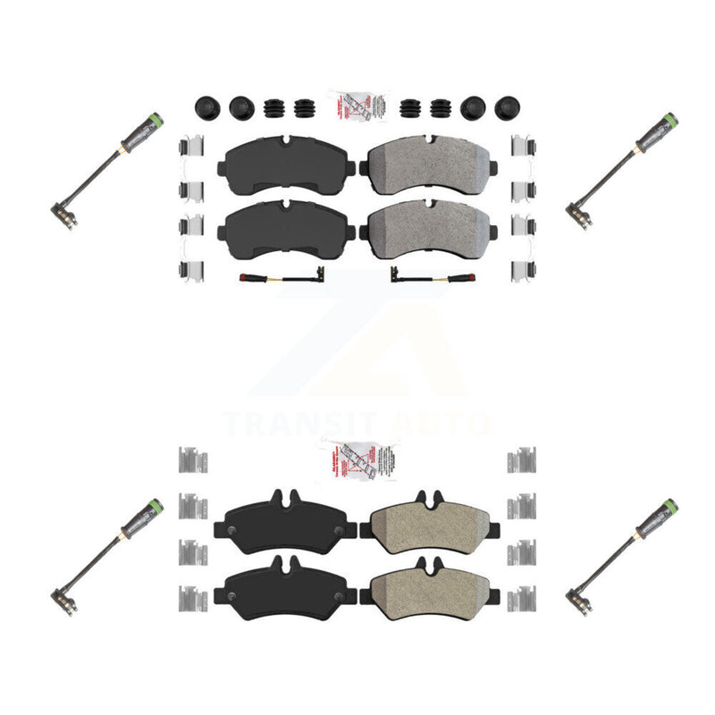 AmeriBRAKES KNW-101161 Disc Brake Pad for 2011-2014 Freightliner Sprinter 3500 - Front and Rear