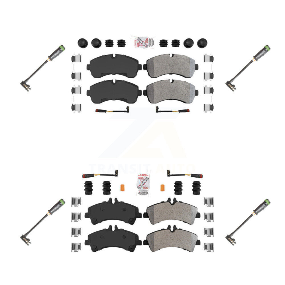 AmeriBRAKES KNW-101162 Disc Brake Pad for 2011-2014 Freightliner Sprinter 3500 - Front and Rear