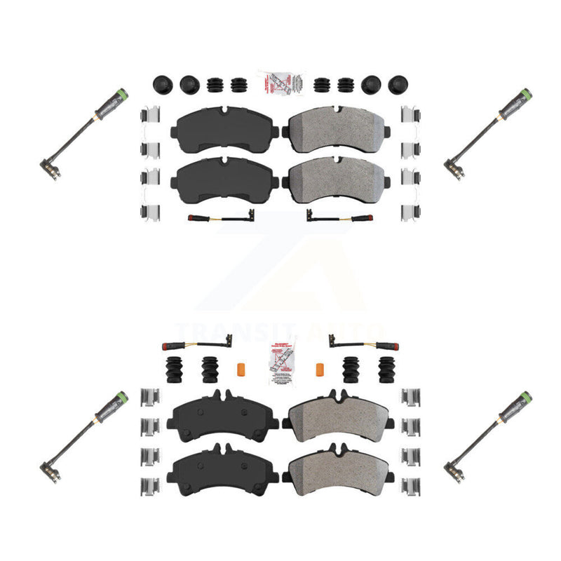 AmeriBRAKES KNW-101162 Disc Brake Pad for 2011-2014 Freightliner Sprinter 3500 - Front and Rear