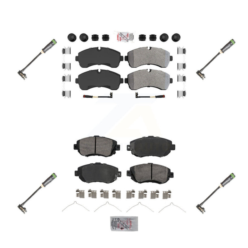 AmeriBRAKES KNW-101164 Disc Brake Pad for 2019-2021 Freightliner Sprinter 3500, Freightliner Sprinter 1500, Freightliner Sprinter 2500 - Front and Rear