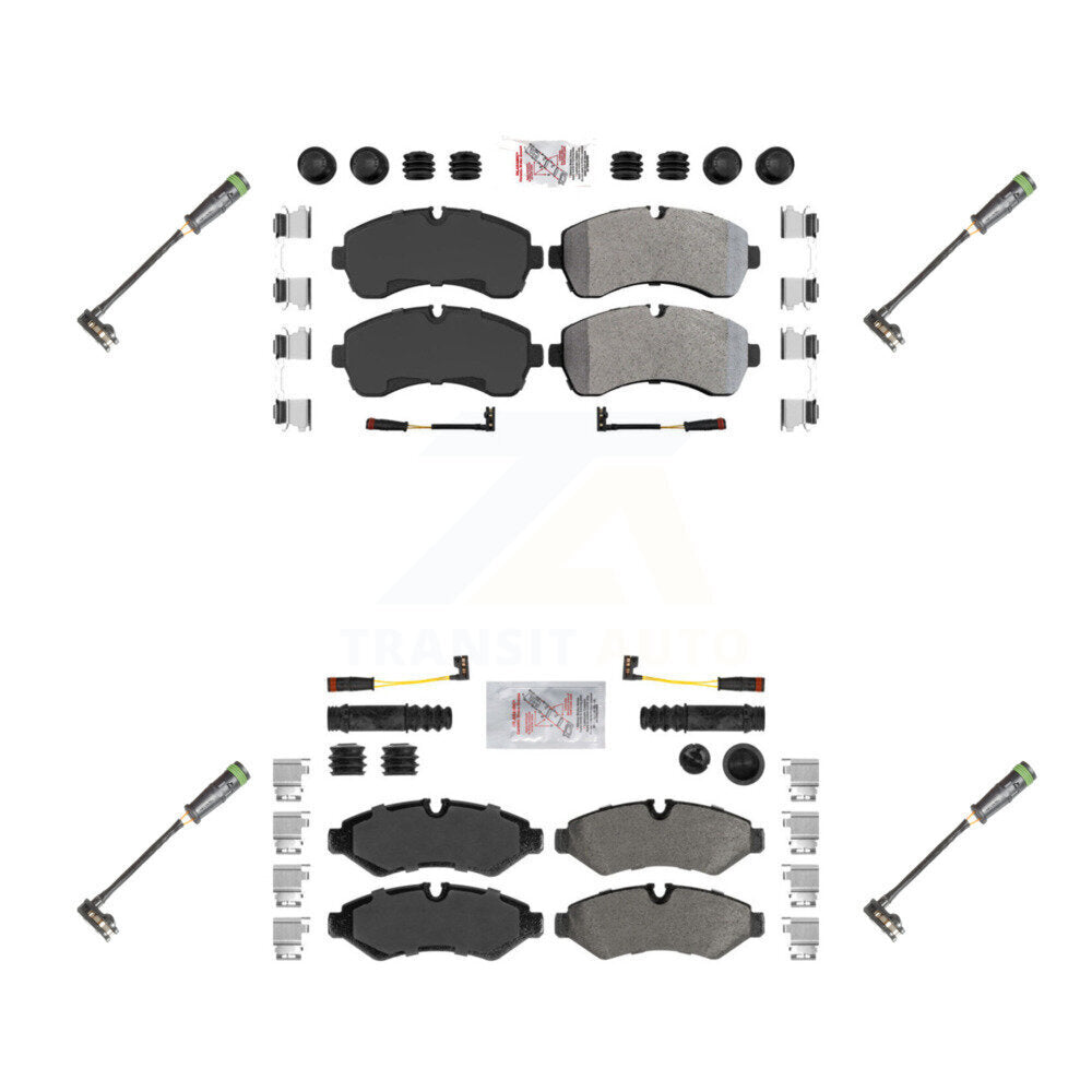 AmeriBRAKES KNW-101165 Disc Brake Pad for 2019-2021 Freightliner Sprinter 3500, Freightliner Sprinter 1500, Freightliner Sprinter 2500 - Front and Rear