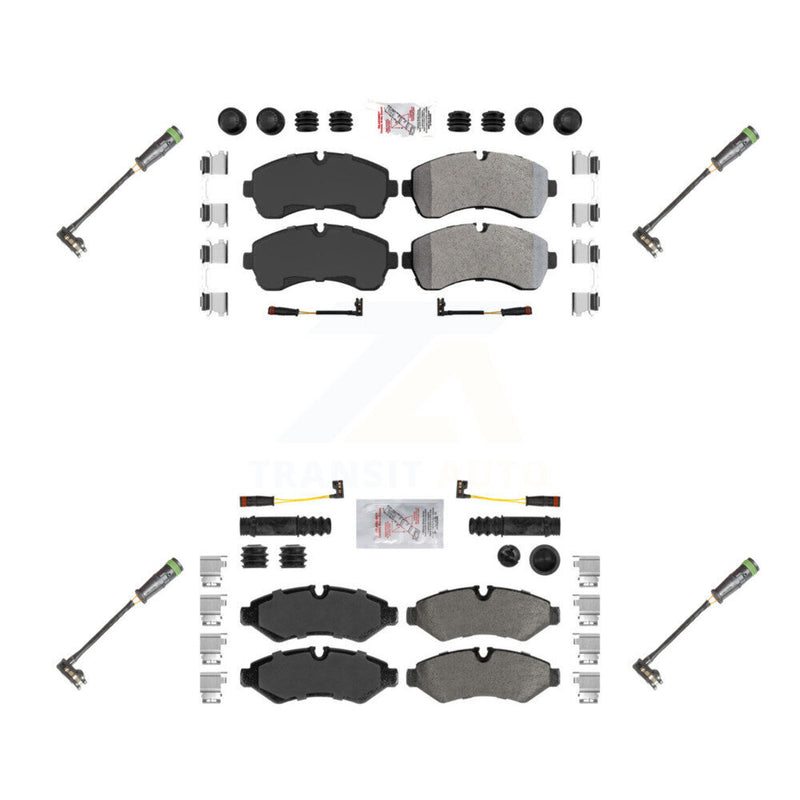 AmeriBRAKES KNW-101165 Disc Brake Pad for 2019-2021 Freightliner Sprinter 3500, Freightliner Sprinter 1500, Freightliner Sprinter 2500 - Front and Rear