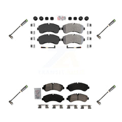 AmeriBRAKES KNW-101166 Disc Brake Pad for 2020-2021 Freightliner Sprinter 3500 - Front and Rear