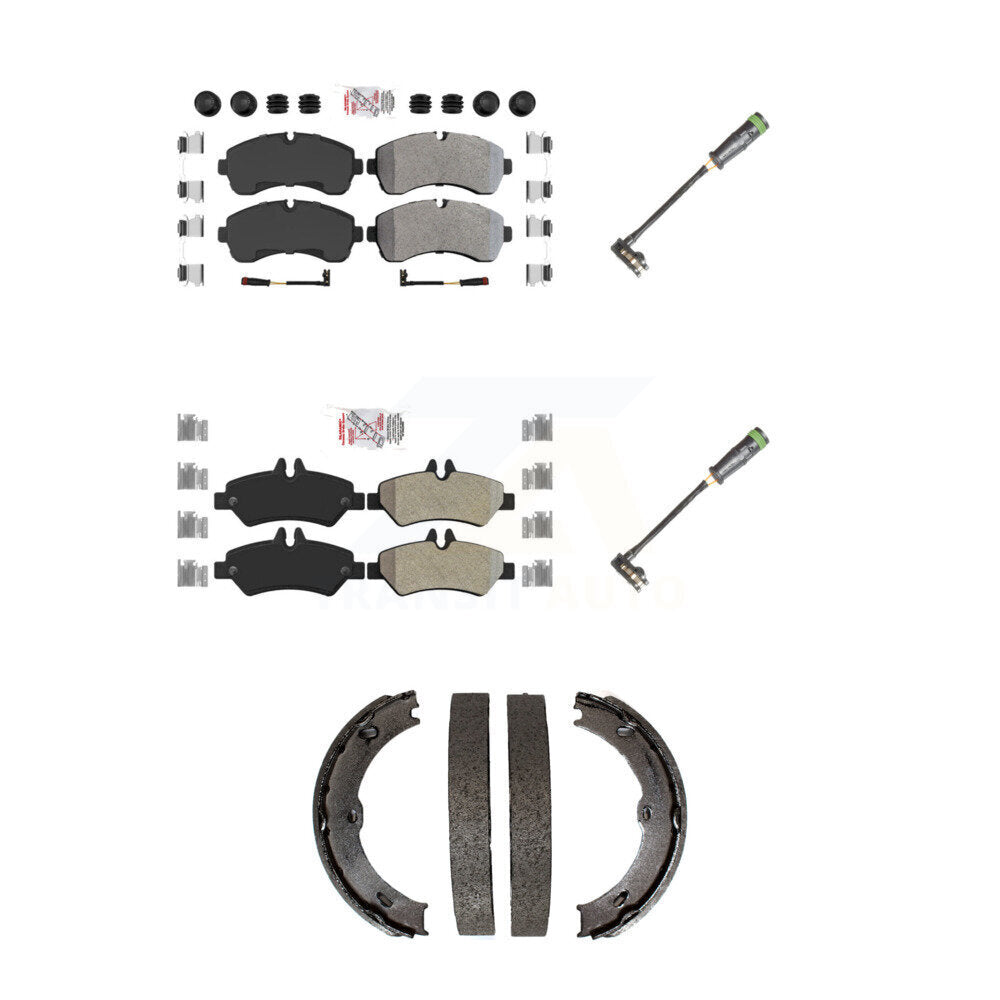 AmeriBRAKES KNW-101170 Disc Brake Pad for 2011-2014 Freightliner Sprinter 3500 - Front and Rear