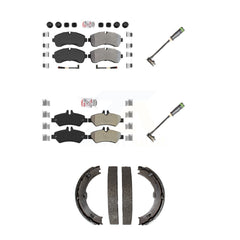 AmeriBRAKES KNW-101170 Disc Brake Pad for 2011-2014 Freightliner Sprinter 3500 - Front and Rear