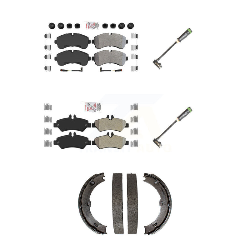 AmeriBRAKES KNW-101170 Disc Brake Pad for 2011-2014 Freightliner Sprinter 3500 - Front and Rear