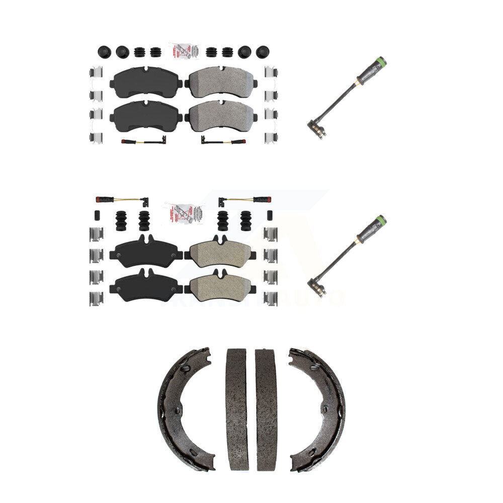 AmeriBRAKES KNW-101171 Disc Brake Pad for 2011-2014 Freightliner Sprinter 3500 - Front and Rear