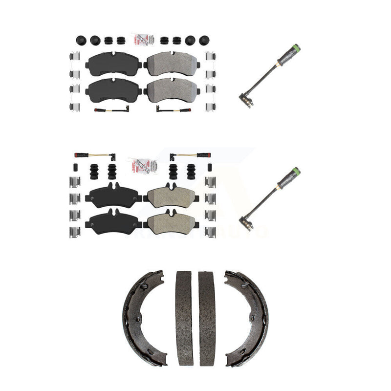 AmeriBRAKES KNW-101171 Disc Brake Pad for 2011-2014 Freightliner Sprinter 3500 - Front and Rear