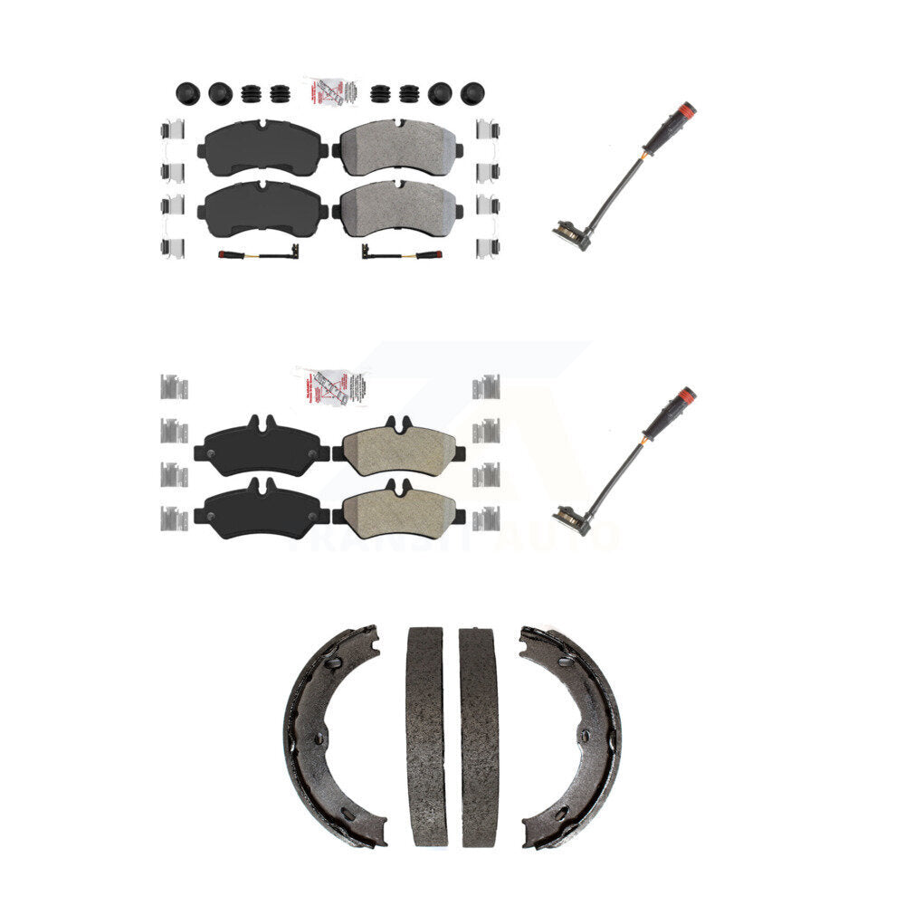 AmeriBRAKES KNW-101174 Disc Brake Pad for 2009 Dodge Sprinter 3500 - Front and Rear