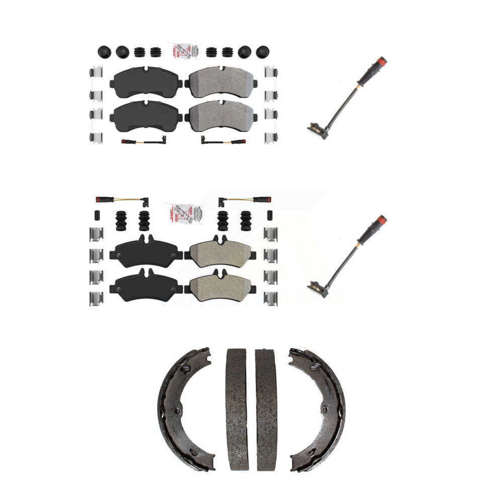 AmeriBRAKES KNW-101175 Disc Brake Pad for 2009 Dodge Sprinter 3500 - Front and Rear