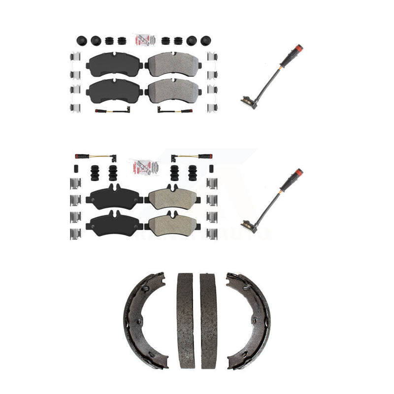 AmeriBRAKES KNW-101175 Disc Brake Pad for 2009 Dodge Sprinter 3500 - Front and Rear